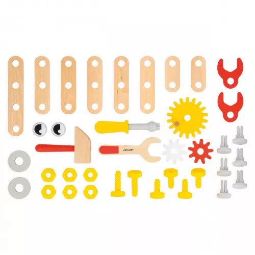 Janod Brico'Kids DIY Robot - 38-Piece Build-and-Play Set