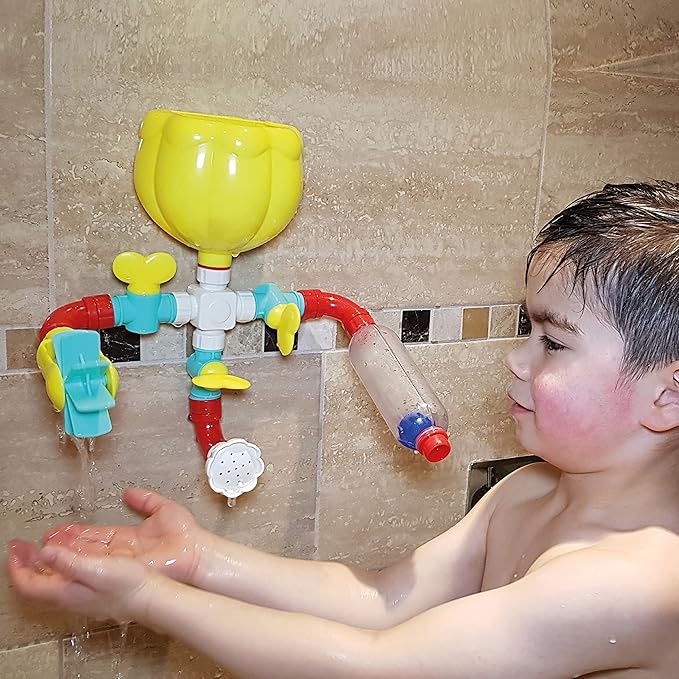 BUDDY & BARNEY Bath Time Waterfall Toddler Toy Set