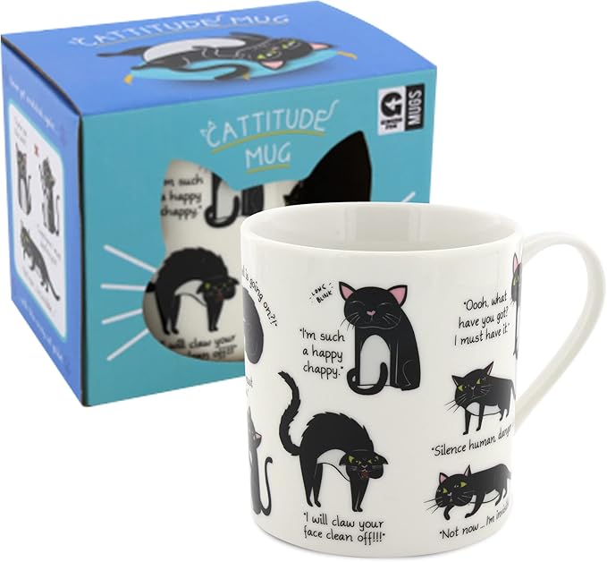 Cattitude Mug - Decode Your Cat's Mood over Morning Coffee