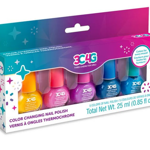 Color Changing Nail Polish - Five Colors