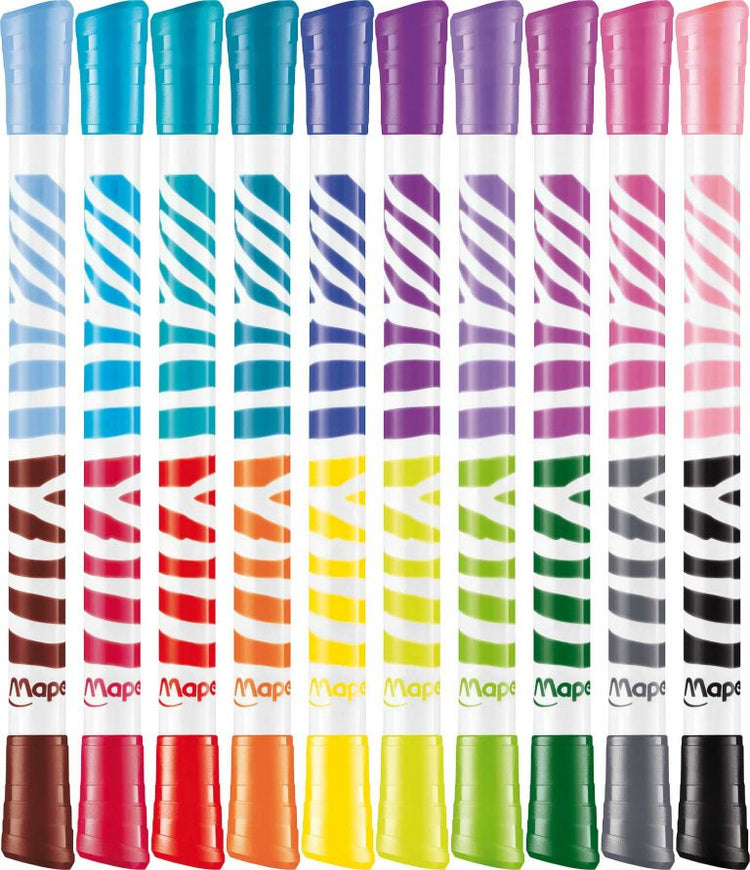 Color'Peps DUO Markers x10 - 20 Colors in Half the Space