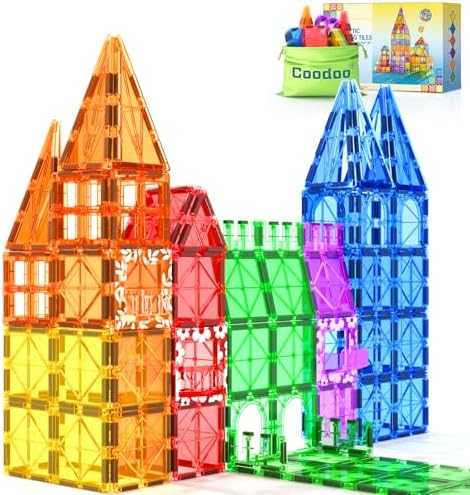 Coodoo Magnetic Building Tiles Set (60 pcs)