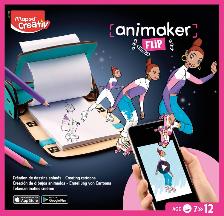 Maped Creativ Animaker Flip Pad - 4 Flipbooks Become GIFs