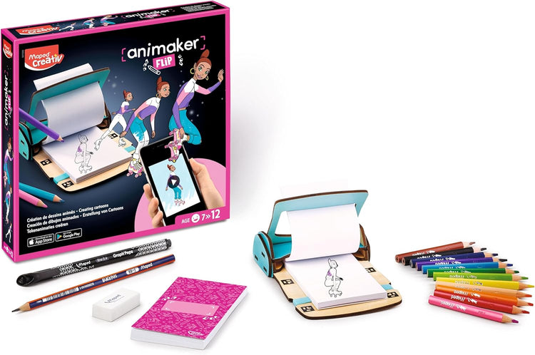 Maped Creativ Animaker Flip Pad - 4 Flipbooks Become GIFs