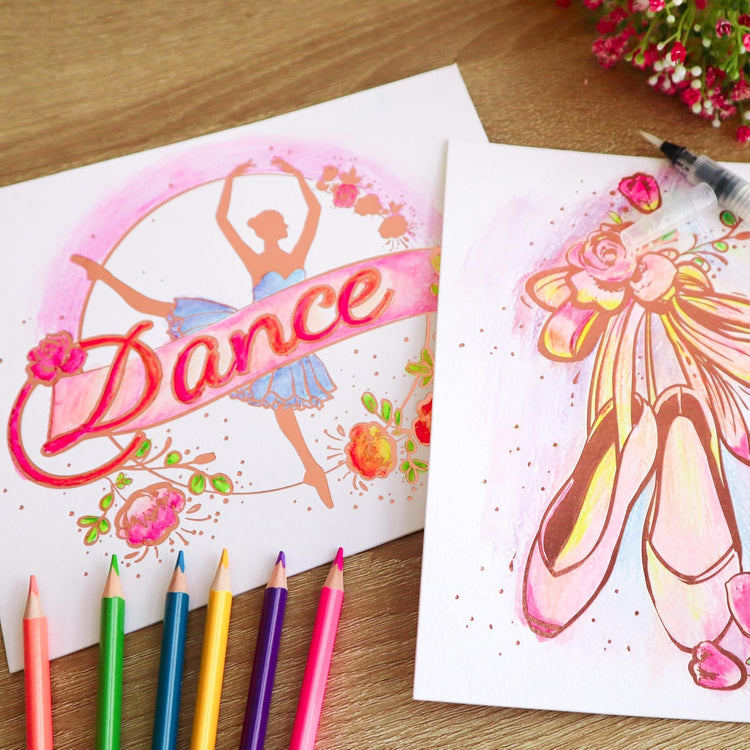 Maped Creativ Aqua'Art Dance Kit - 14-Piece Foil Art Set