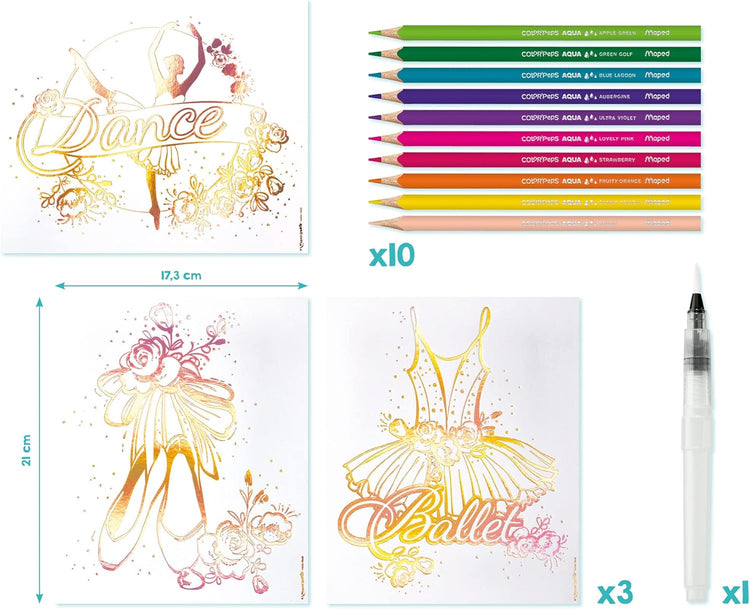 Maped Creativ Aqua'Art Dance Kit - 14-Piece Foil Art Set