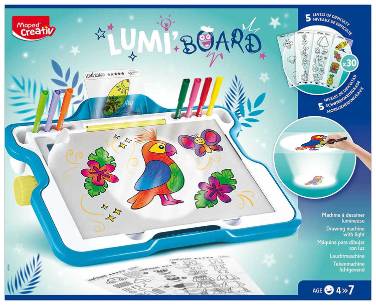 Maped Creativ Lumi Board - Portable 64-Piece Drawing Kit