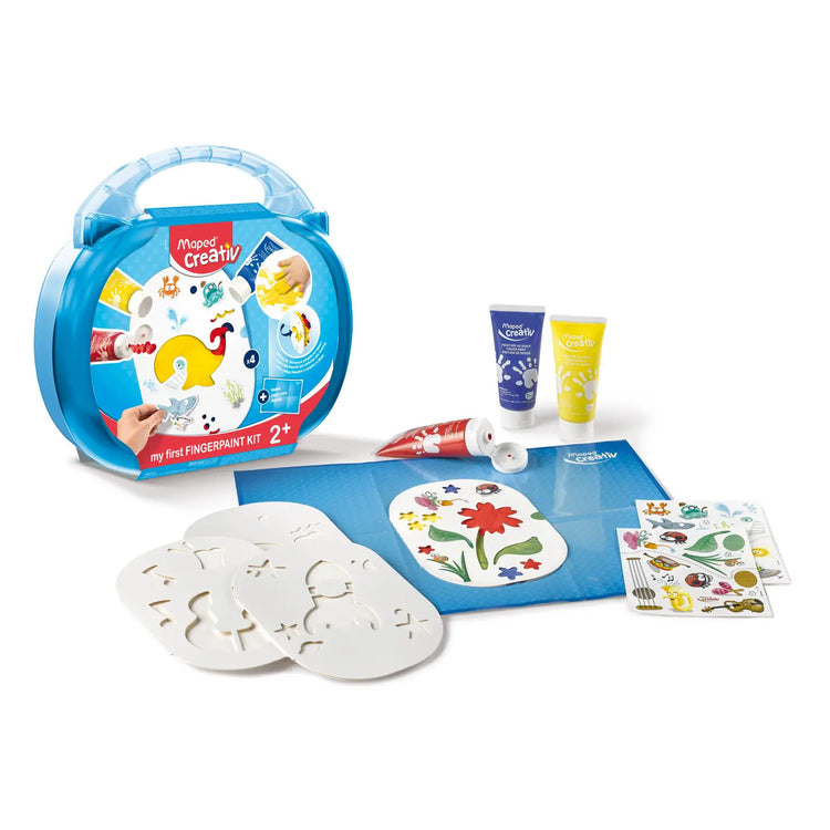 Maped Creativ First Finger Paint Kit - 10 Piece Carry Case