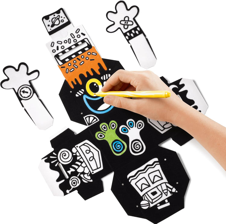 Maped Creativ Velvet Piggy Bank - 7 Piece Coloring Craft Kit