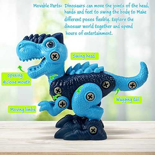Take-Apart Dinosaur STEM Building Toy with Electric Drill