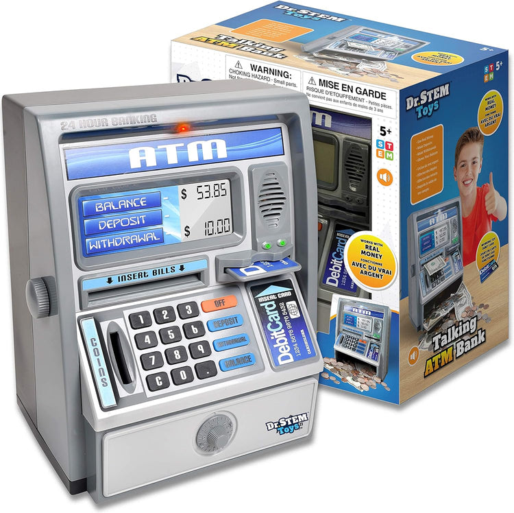 Dr. STEM Toys Kids Talking ATM Machine