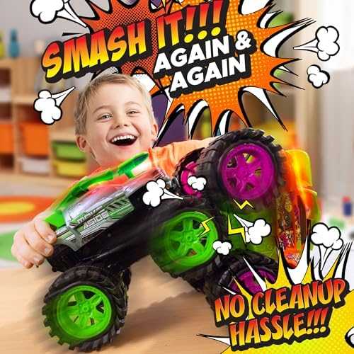 Exploding Monster Truck with Lights & Crash Sounds