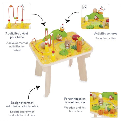 Janod Farm Sheep Station - Multi-Activity Wooden Learning Toy