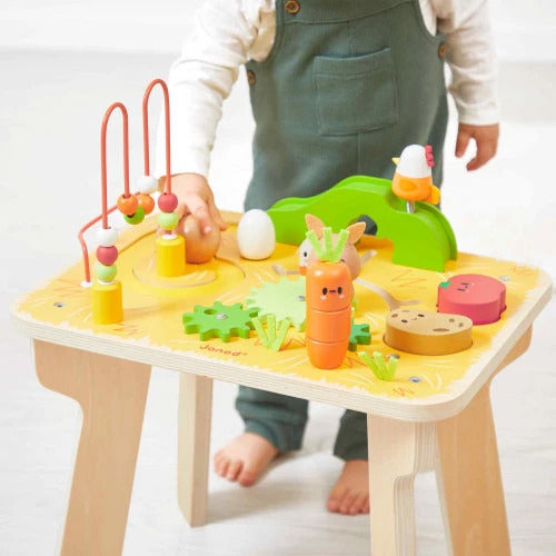 Janod Farm Sheep Station - Multi-Activity Wooden Learning Toy