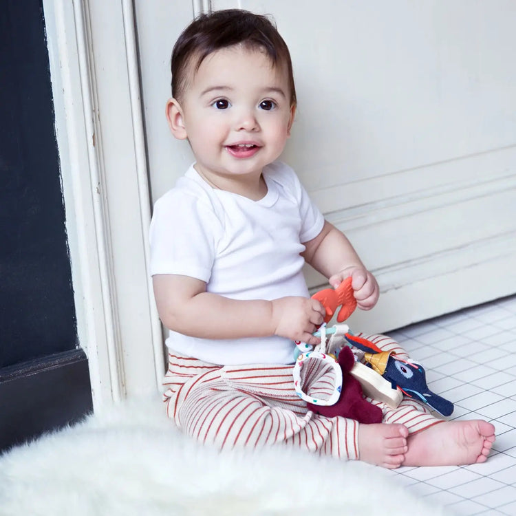 LILLIPUTIENS Farm Sensory Keyring - Colors, Sounds & Textures