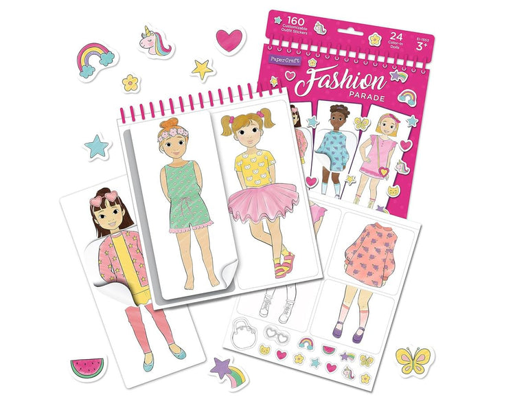 Fashion Parade - 160 Stickers to Colour In