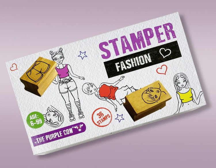 Fashion Stamper Set - 36 Wooden Stamps