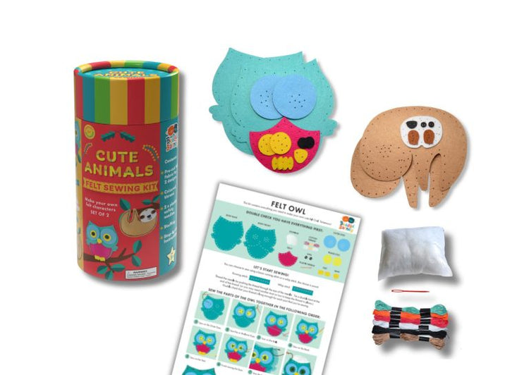 Animal Felt Sewing Kit - Safe Starter Craft by Buddy & Barney