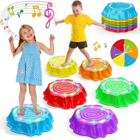 Flooyes Light-Up Stepping Stones Set (6 pcs)
