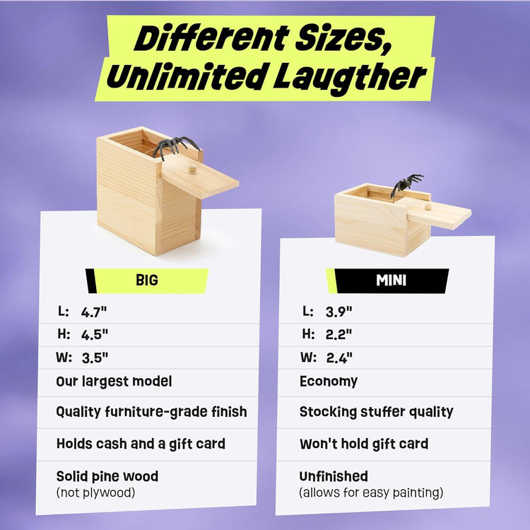FunFamz Original Spider Prank Box
