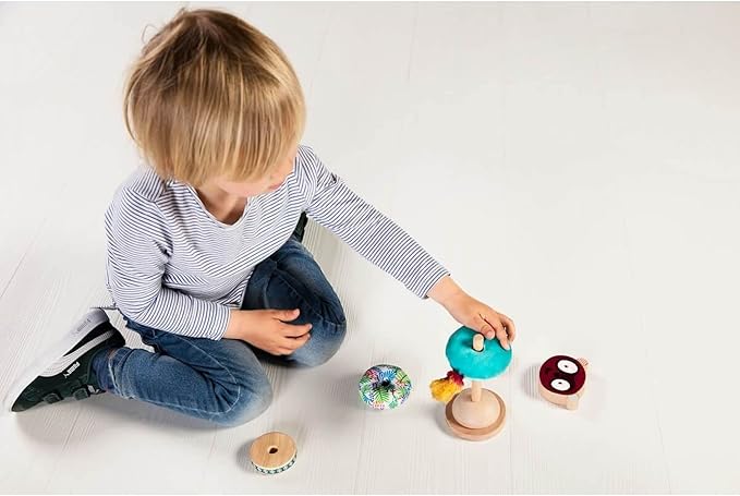 LILLIPUTIENS Georges Stacking Pyramid - Sensory Baby Toy