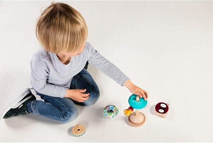 LILLIPUTIENS Georges Stacking Pyramid - Sensory Baby Toy