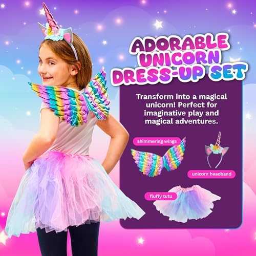Greenbo Unicorn Dress-Up & Craft Gift Set