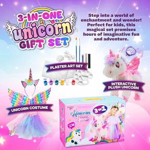 Greenbo Unicorn Dress-Up & Craft Gift Set