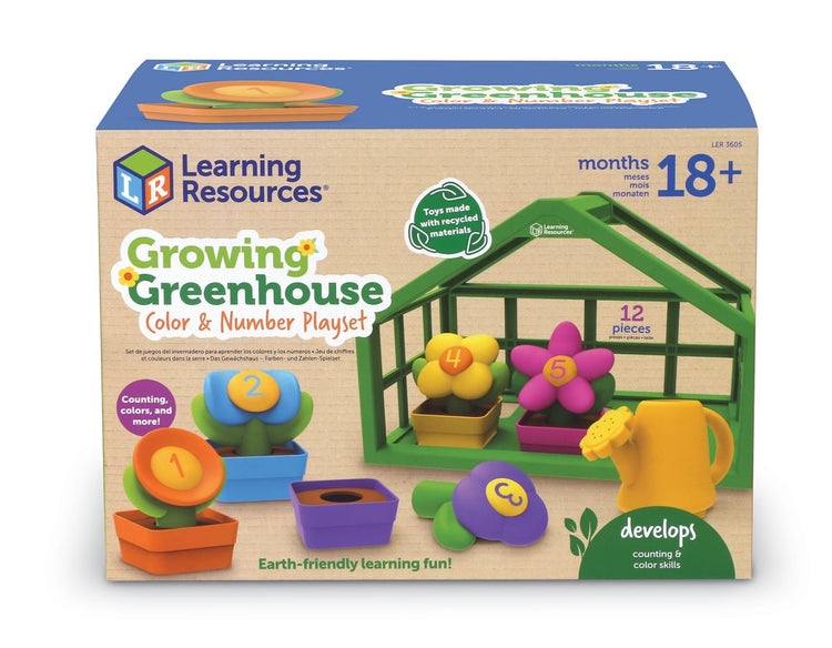 Growing Greenhouse Playset - 12 Pieces