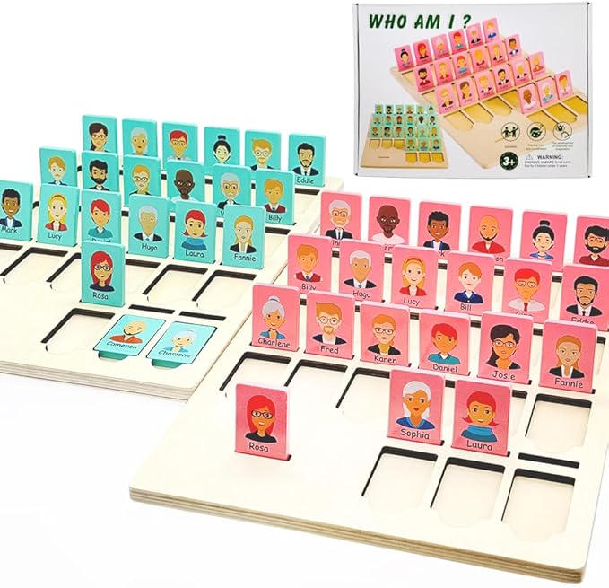 Guess Game Wooden Board Who Am i Game