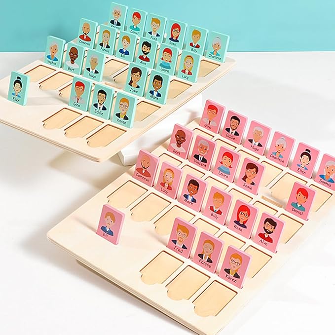 Guess Game Wooden Board Who Am i Game
