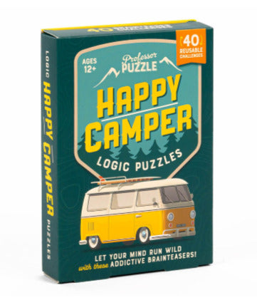 Happy Camper - Wild Reusable Logic Puzzle Cards for Campers