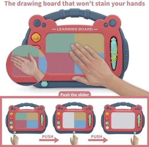 HCFJEH Magnetic Drawing Doodle Board (Blue)