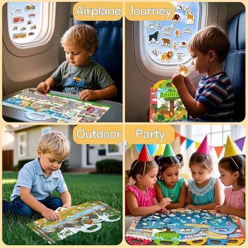 iGetooy Reusable Sticker Books Set (6 Pack)