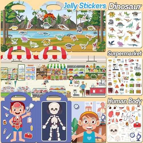 iGetooy Reusable Sticker Books Set (6 Pack)