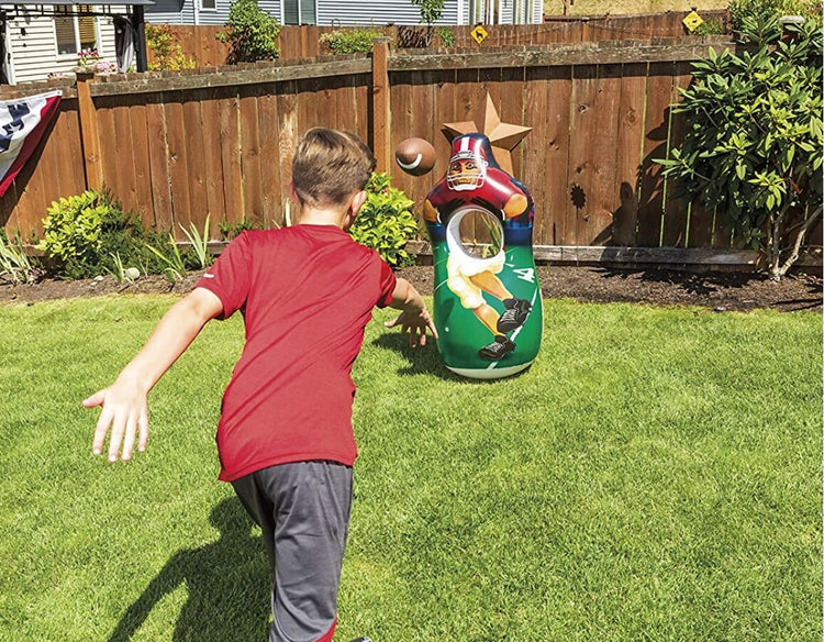Inflatable Toss Target Practice - Two sports in one!