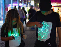 Interactive Glow T-Shirt - Black age 12-14 image 0