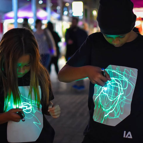 Interactive Glow T-Shirt - Black age 12-14