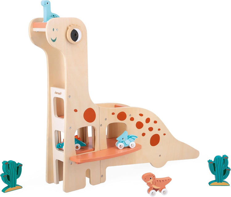Janod - Dino Wooden Dinosaur Garage
