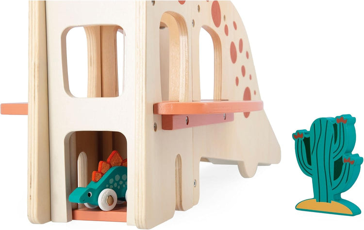 Janod - Dino Wooden Dinosaur Garage