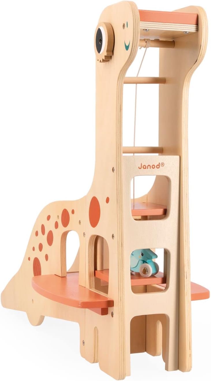Janod - Dino Wooden Dinosaur Garage