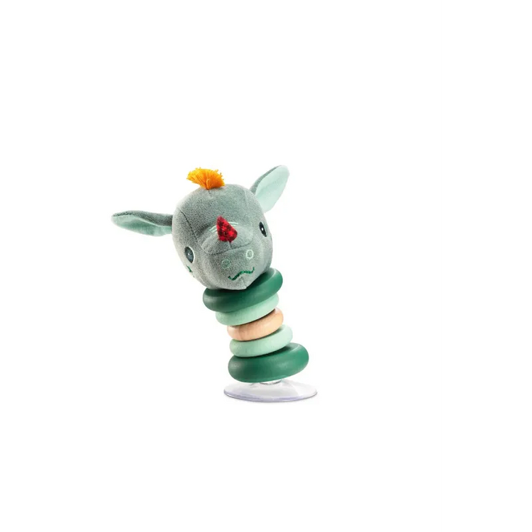 LILLIPUTIENS Joe Swinging Rattle - Suction Cup Dragon Toy