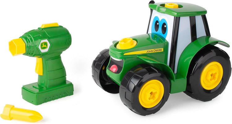 John Deere Tractor Toy and Toy Drill