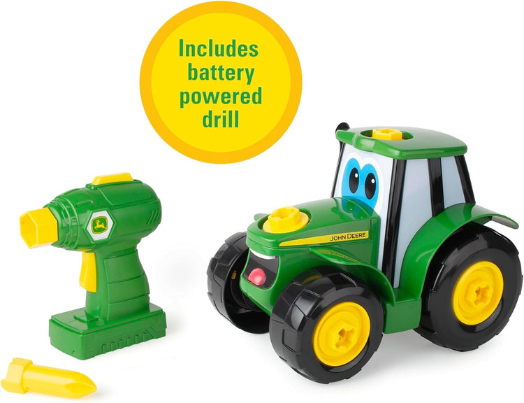 John Deere Tractor Toy and Toy Drill