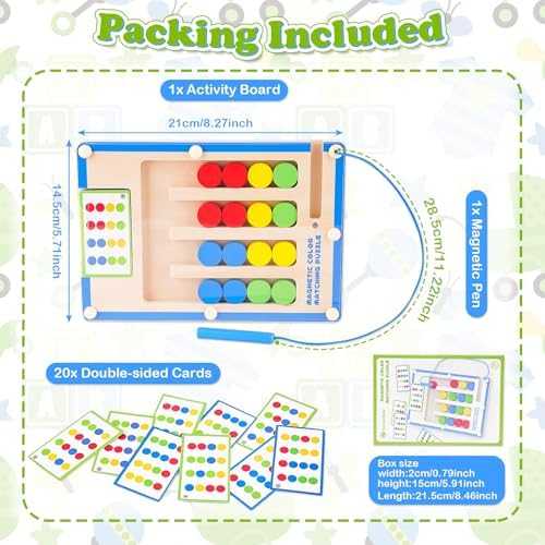 Montessori Magnetic Wooden Puzzle Maze Game