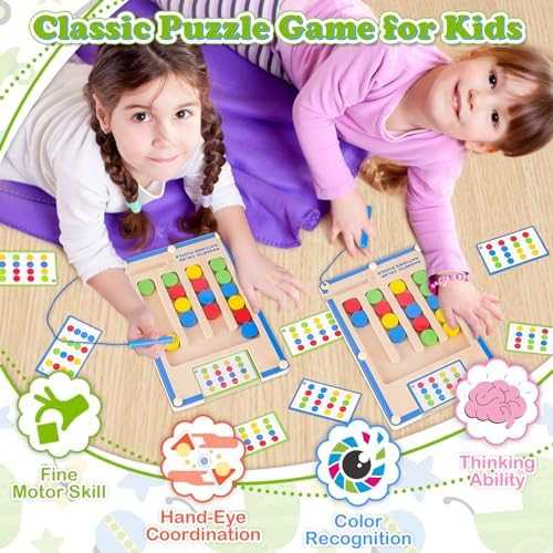 Montessori Magnetic Wooden Puzzle Maze Game