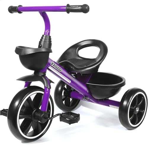 KRIDDO Toddler Tricycle (Pink)