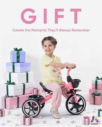 KRIDDO Toddler Tricycle (Pink)