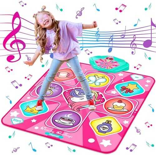 Kusntin Unicorn LED Dance Mat with Music