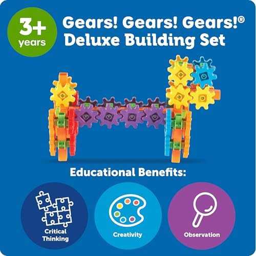 Learning Resources Gears! Gears! Gears! Deluxe Building Set (100 pcs)